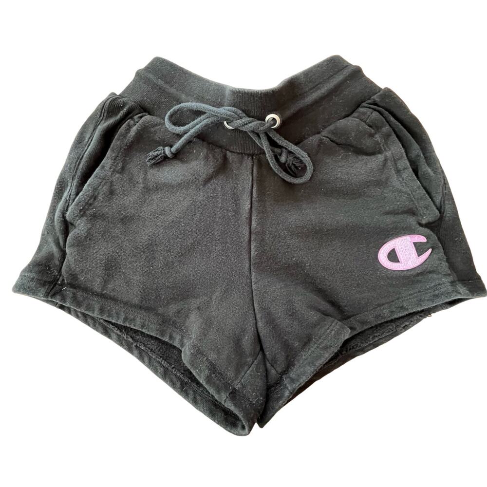 Champion Reverse Weave Black Shorts - Size XS